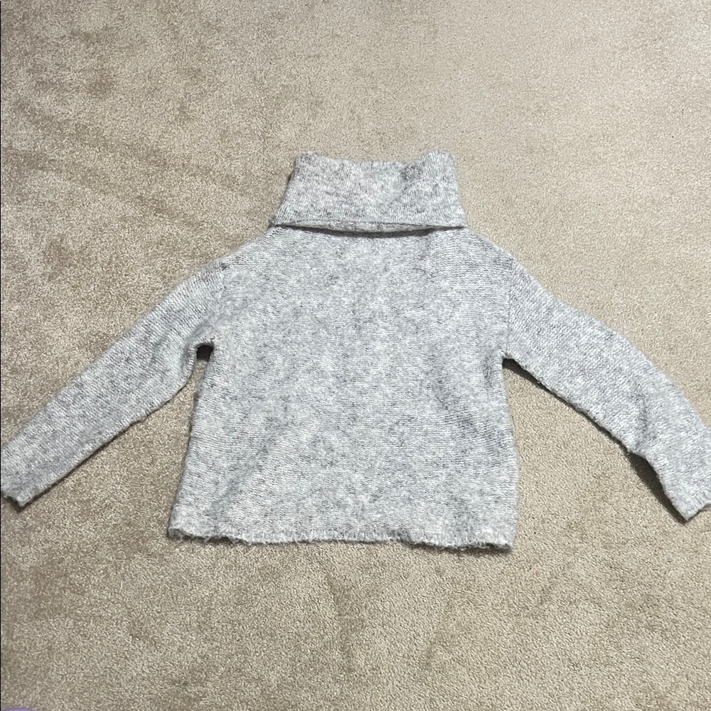 Cozy Gray Turtleneck Women's Sweater